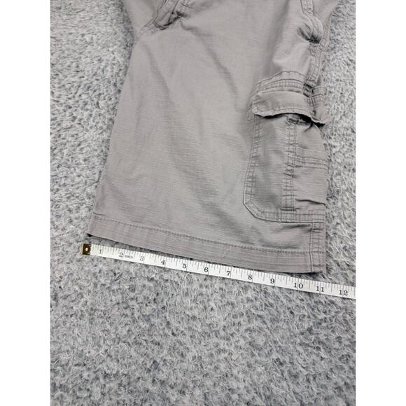 Wear First Shorts Mens 38 Gray Ripstop Cargo Work Casual Stretch Chore Summer - Picture 8 of 9
